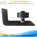 L &amp; S Black Bottom Guide Estante ajustable para rodillo / Herraje para puertas de granero